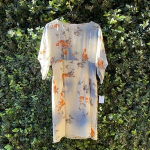 Anna Sui Jonquil Sky 100% Silk Kimono Dress size 8 Y2K era NWT